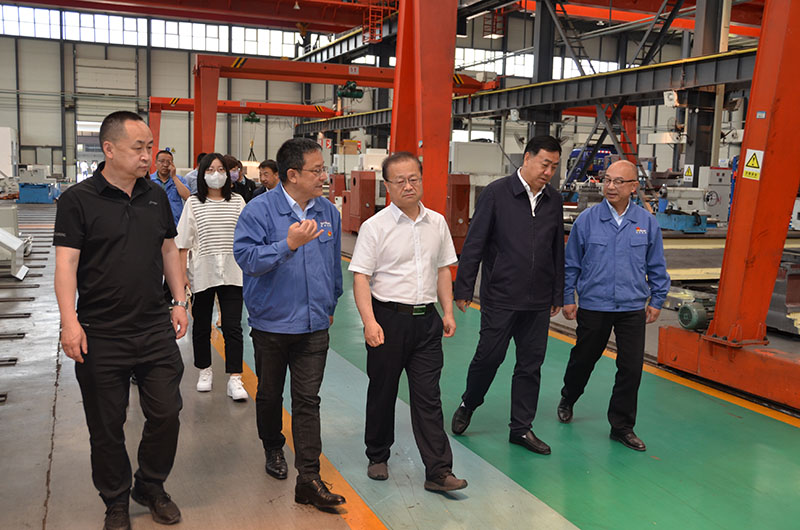 省統計局副局長張軍禎一行來星火機床公司調研